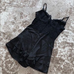Black lacy jumpsuit worn 1 time